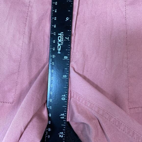 LOFT Outlet Womens Pants Pink Mid Rise Modern Roll Cuff Chino Stretch 8 - Picture 8 of 12